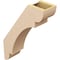 Ekena Millwork 5-inch W x 16-inch D x 22-inch H Olympic Rough Cedar Woodgrain TimberThane Knee Brace, Primed BRCUR05X16X22OLYRCPR - alternate 2